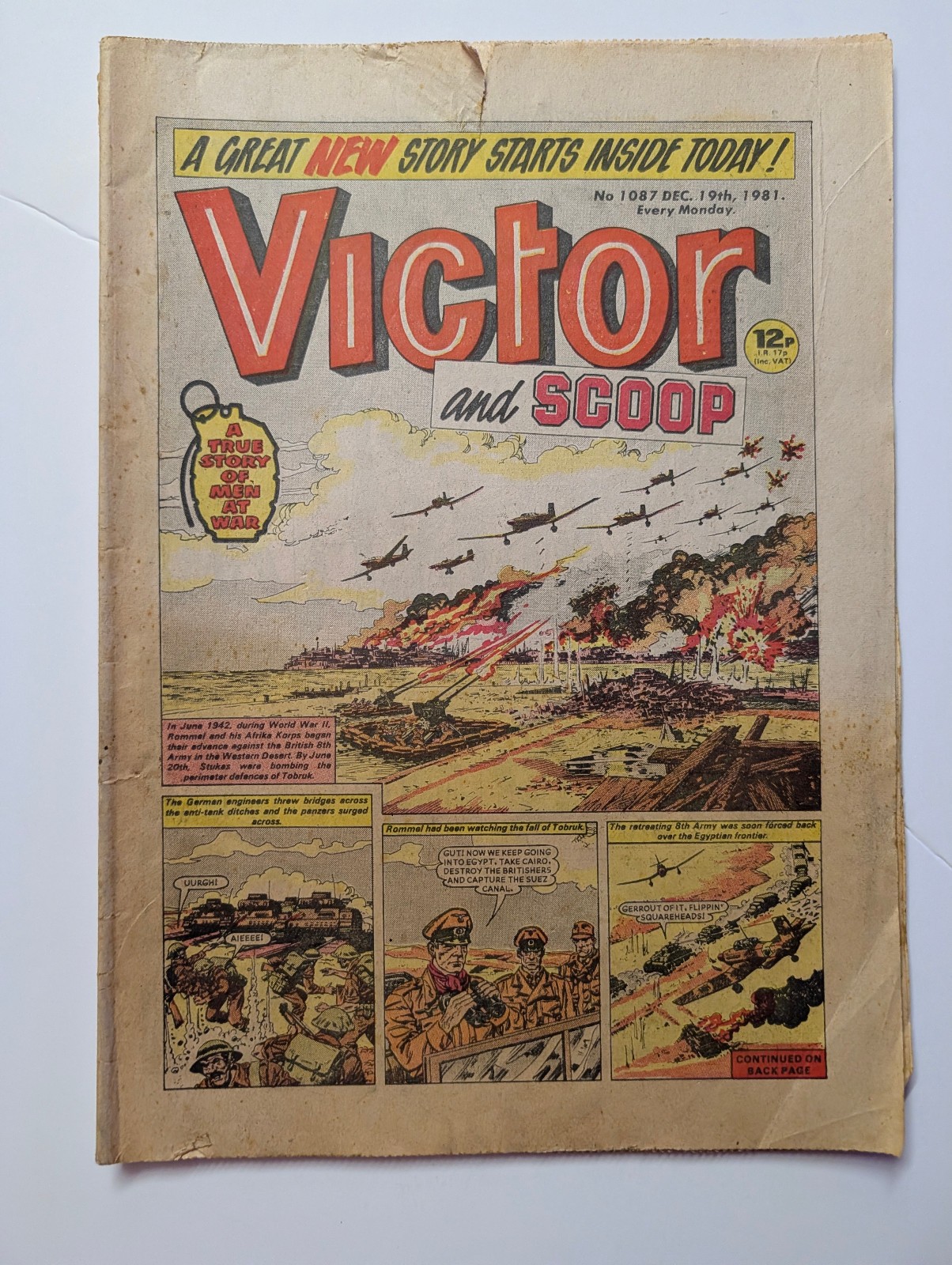 The Victor and Scoop Comic, No 1087, December 19th 1981.