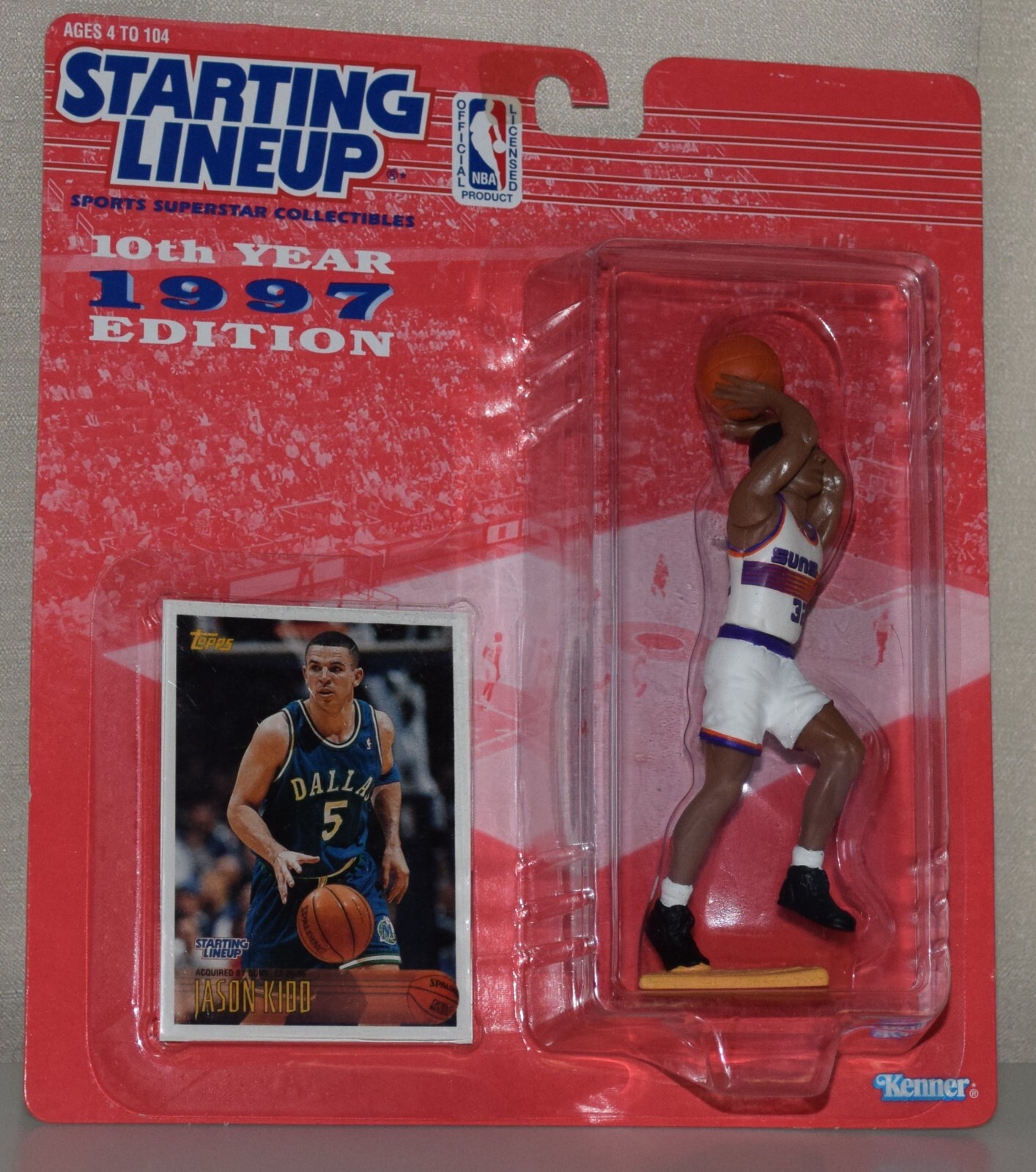 1997 STARTING LINEUP 71351 - JASON KIDD ⭐ DALLAS MAVERICKS - ⭐NOS⭐ SLU #2