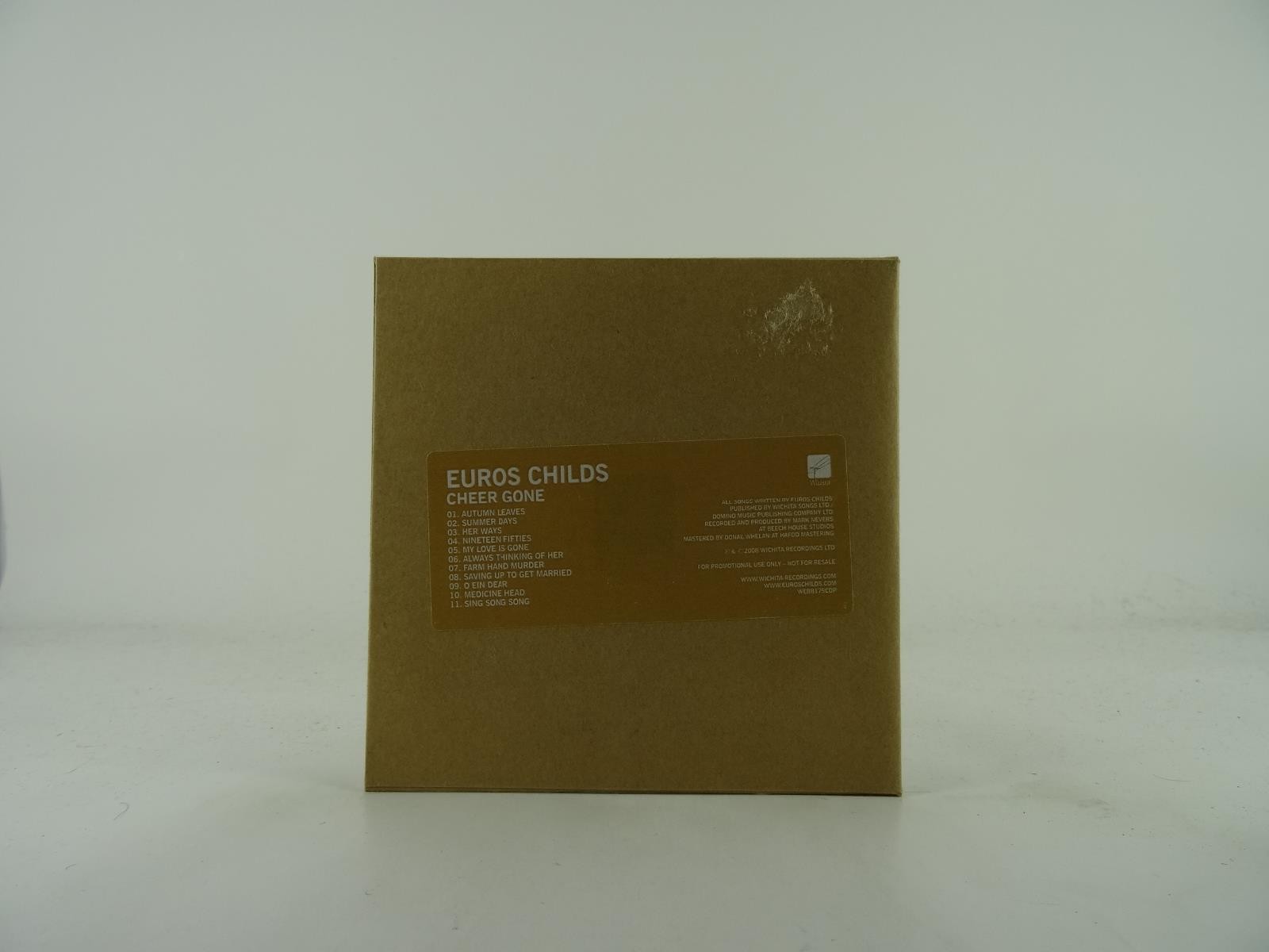 EUROS CHILDS CHEER GONE (117) 11 Track Promo CD Album plus Card Sleeve WICHITA