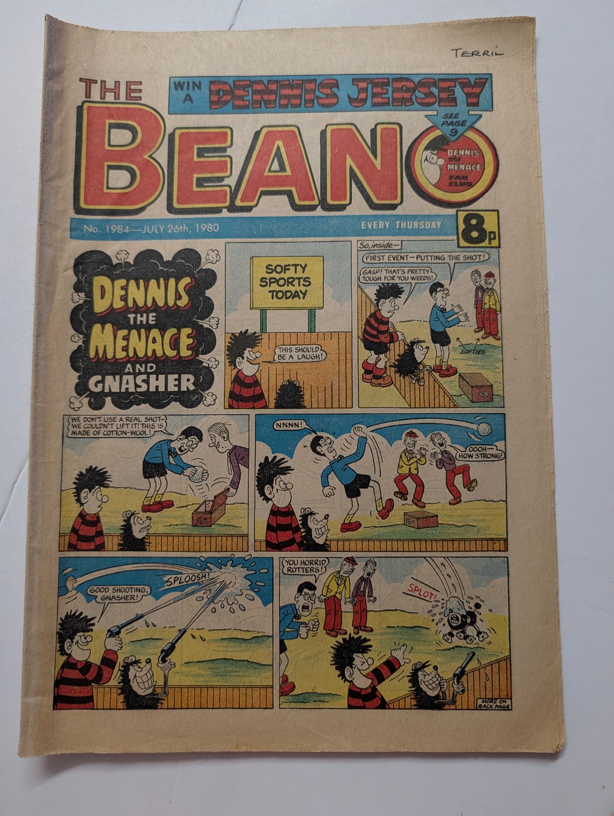 Beano Comic No 1984, July 26th 1980.