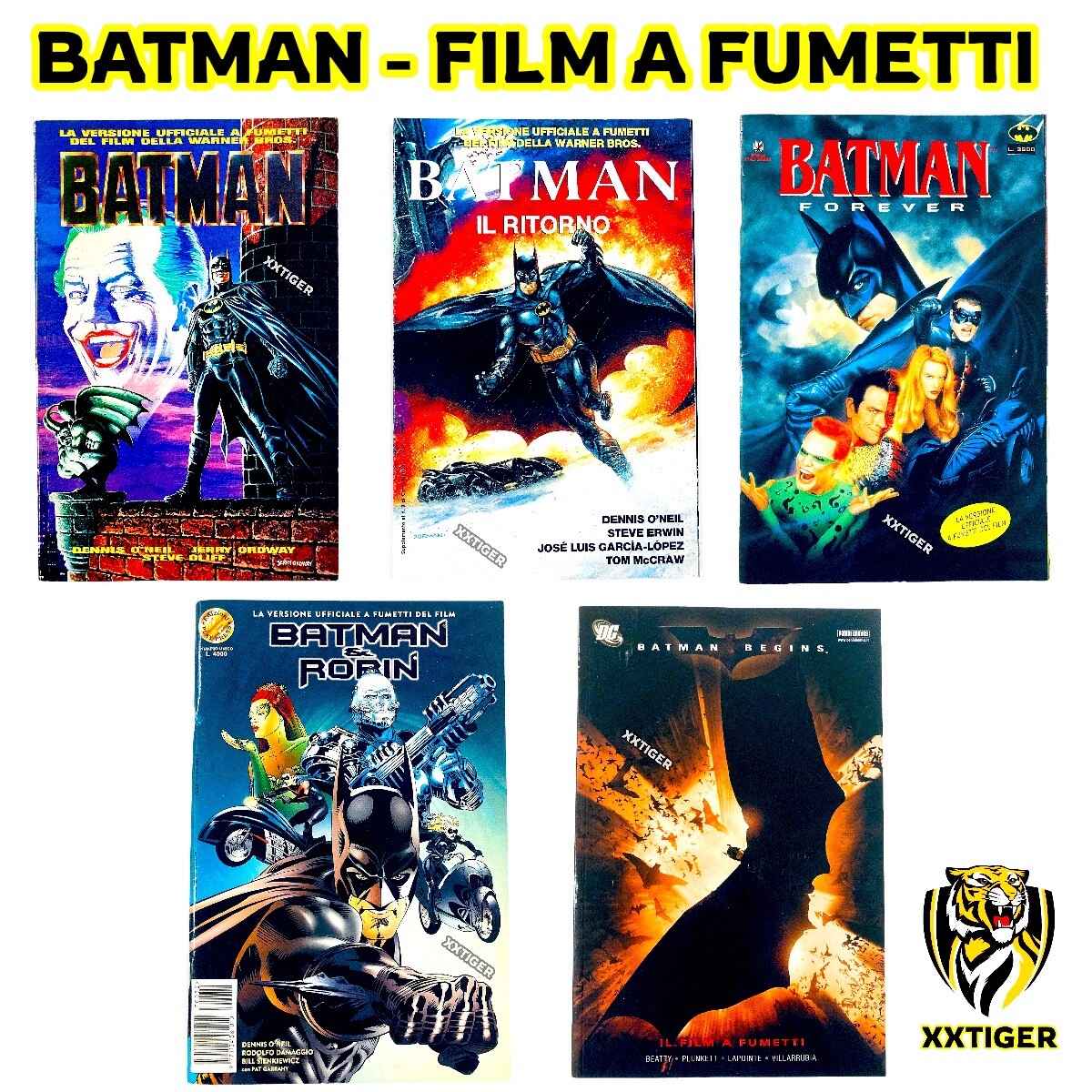 ✅BATMAN FUMETTI FILM⭐COLLEZIONE COMPLETA✅Play Press✅batman animated combat belt
