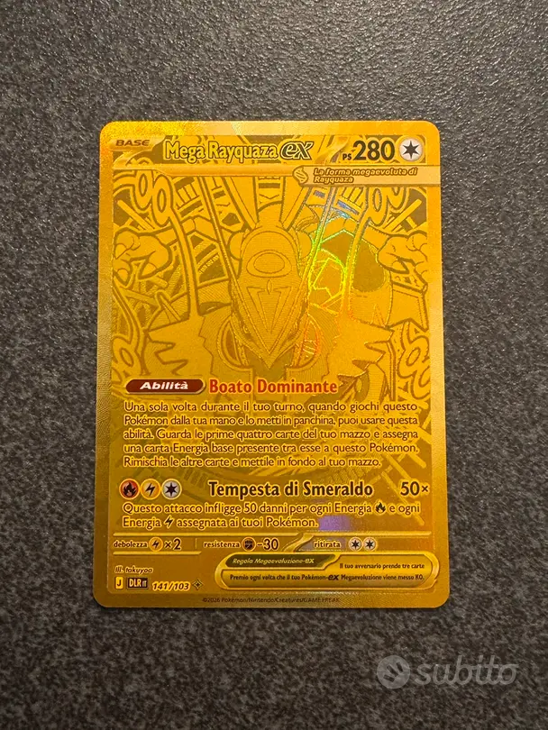 Mega Rayquaza EX 141/103 Gold Ita