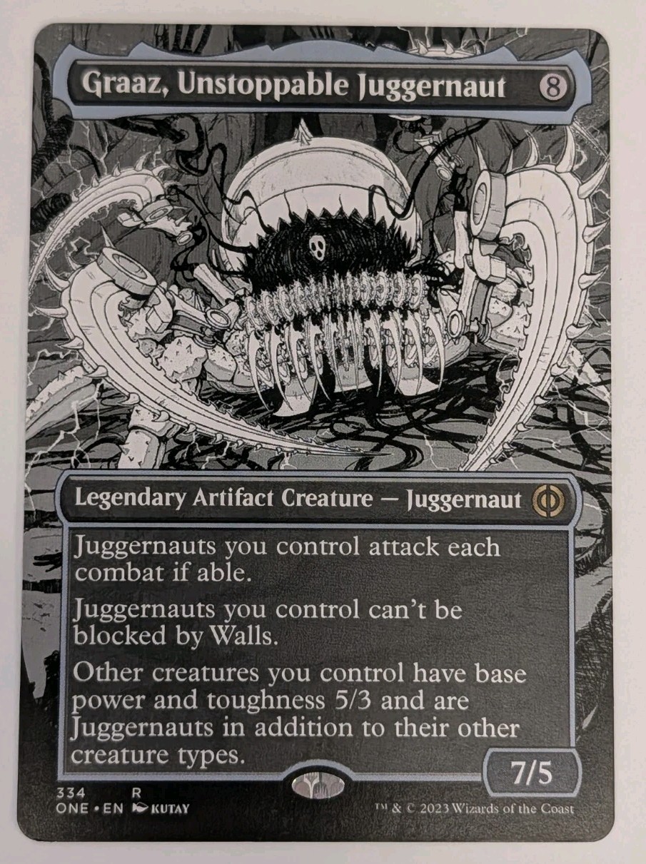 Graaz, Unstoppable Juggernaut (Borderless) Phyrexia: All Will Be One - MTG RARE