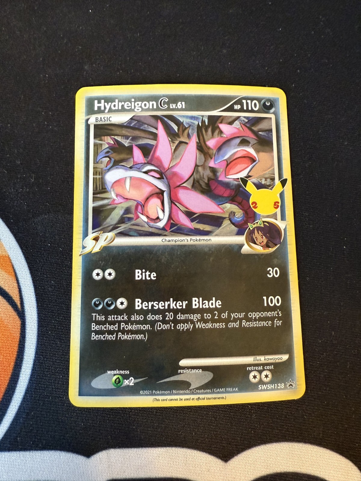Carta Pokemon Promo Hydreigon C Lv.61 Swsh138 Stella Nera Celebrazioni Holo Rara