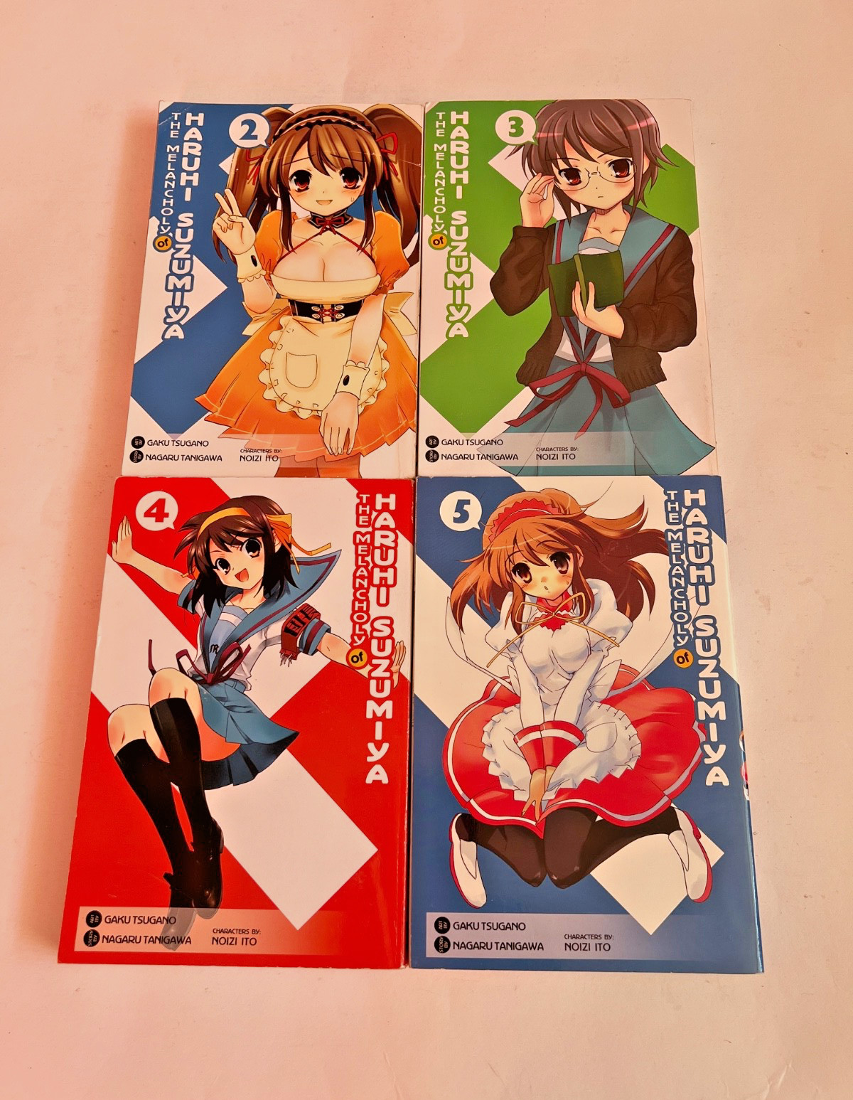The Melancholy  of Haruhi Suzumiya Manga Paperback Books Vol 2-5