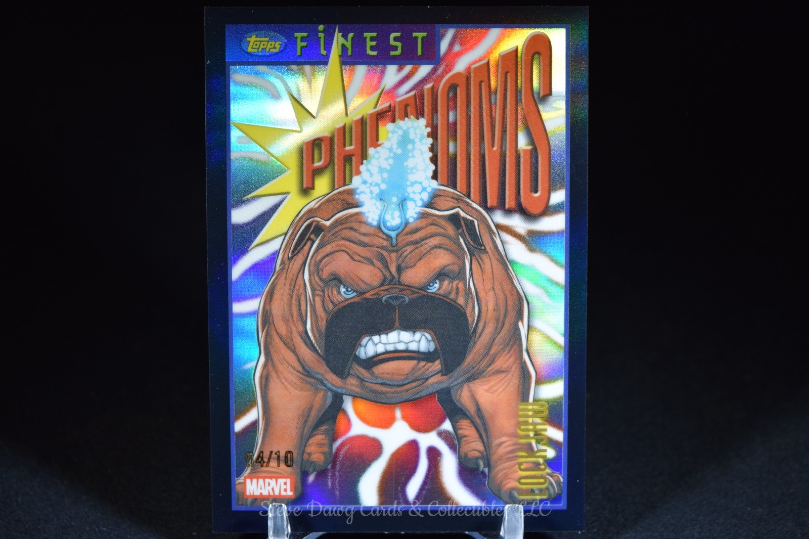 2026 Marvel Topps Finest Phenoms Lockjaw rifrattore nero 4/10