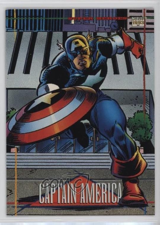 1993 SkyBox Marvel Universe Series IV Captain America #95 2k3