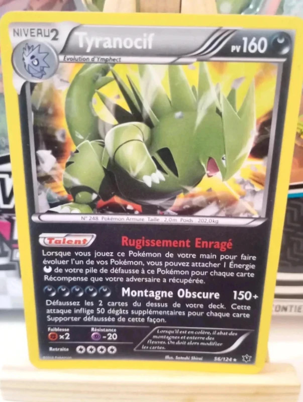 Carte Pokémon Tyranocif Holo 56/124 FR – Near Mint