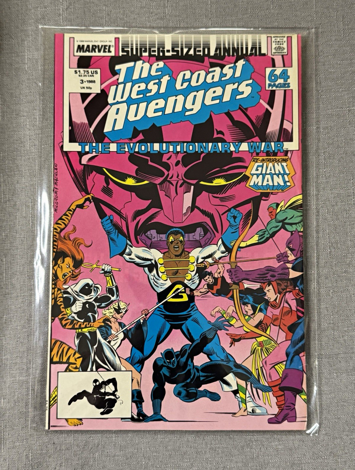 Marvel West Coast Avengers Annual #3 (1988) The Evolutionary War Giant-Man