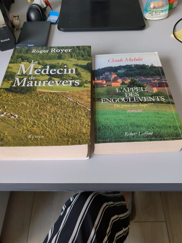Lot de 2 romans. Le médecin de Maurevers. L'appel des engoulevents