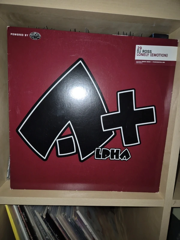 DJ Ross Lonely Emotion 12 Inch Vinyl Maxi 2003 Alpha+ / Alphabet City Hands Up Dance