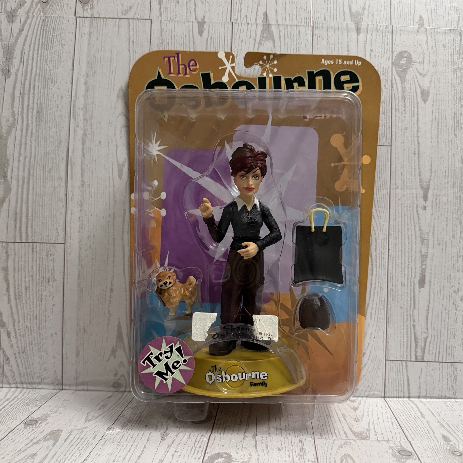 2002 Vintage The Osbourne Family SHARON Talking Action Figure Ozzy Toy Nuovo con scatola