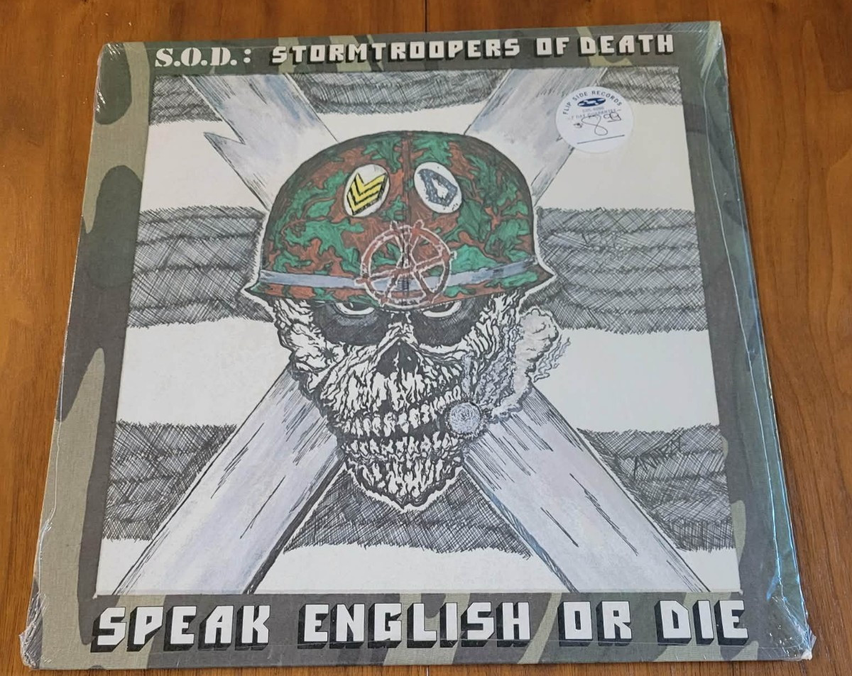 Stormtroopers Of Death - Speak English Or Die Vinyl 1985 In Original Shrink wrap