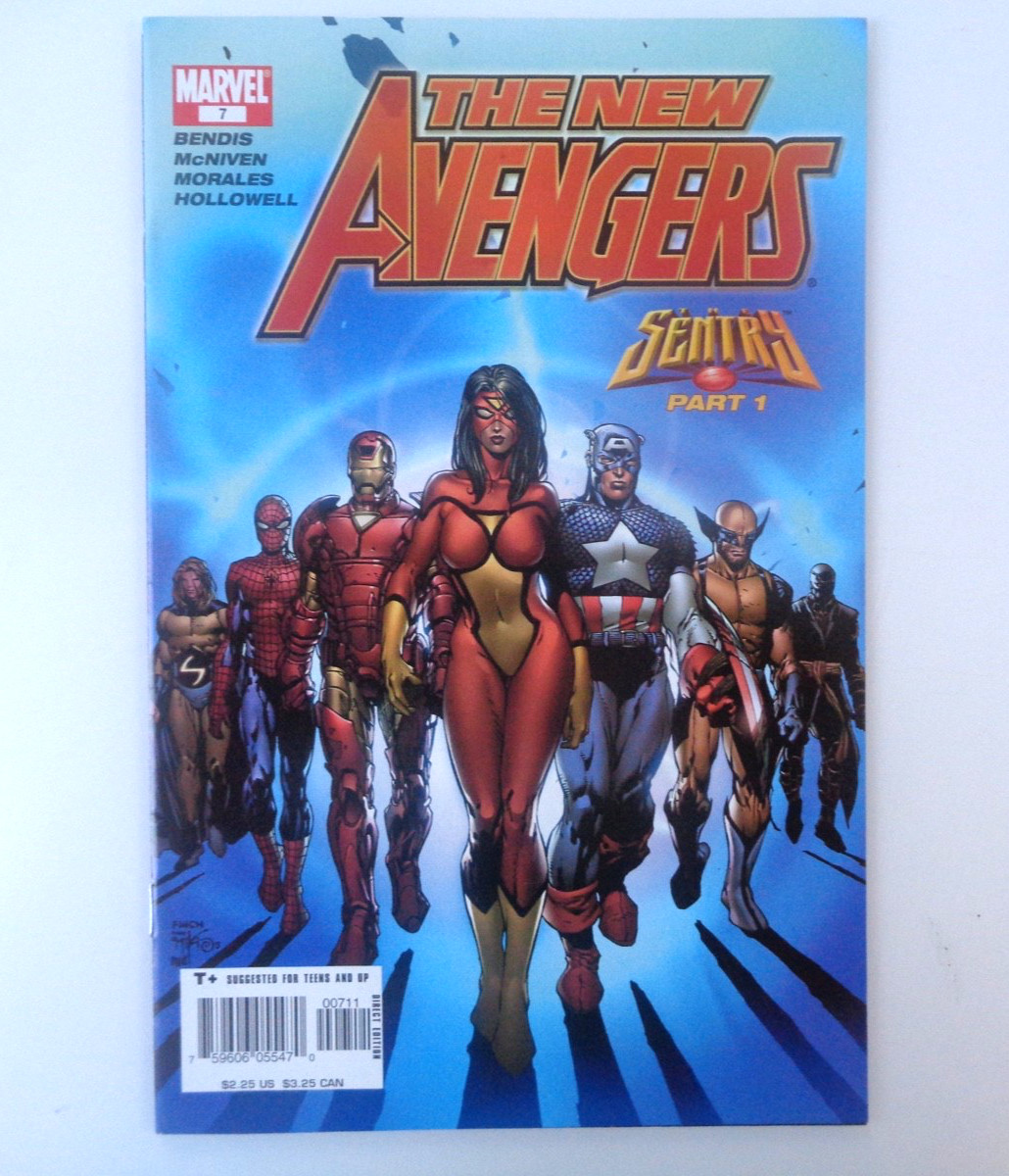 NEW AVENGERS #7  BY BRIAN MICHAEL BENDIS +  McNIVEN 2005 1ST APP OF ILLUMINATI