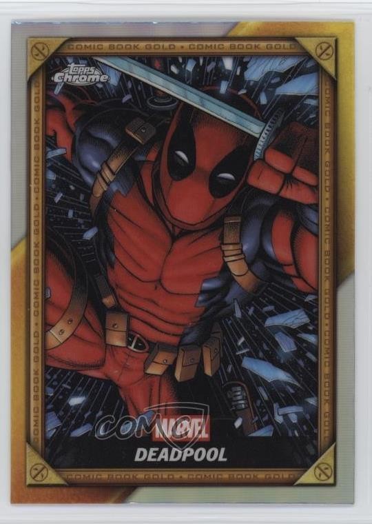 2025 Topps Chrome Deadpool Comic Book Gold Deadpool #CB-1 9et