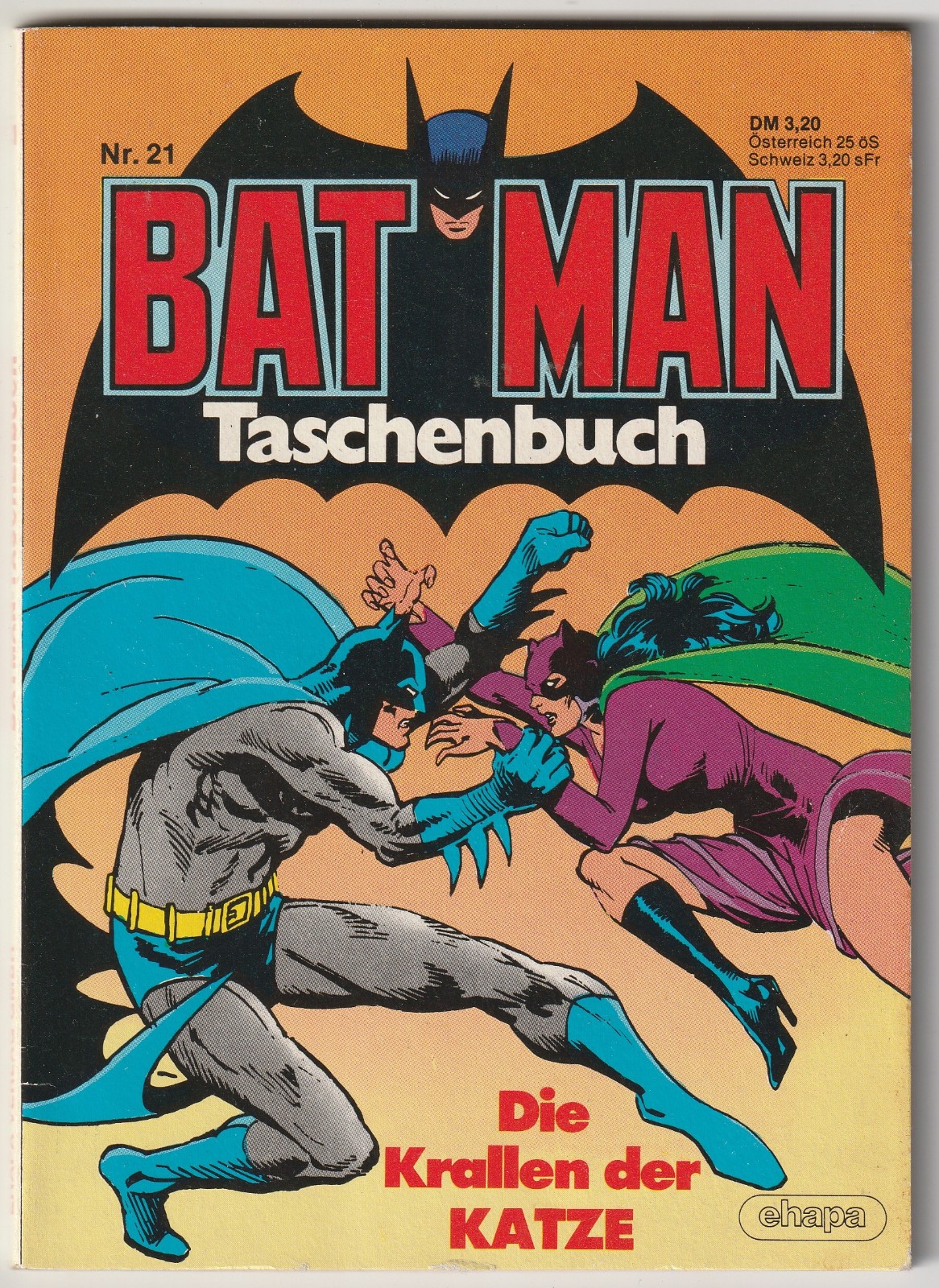 ✪ BATMAN LIBRO TASCABILE #21 Gli artigli della..., Ehapa 1983 FUMETTO TASCABILE TOP Z1