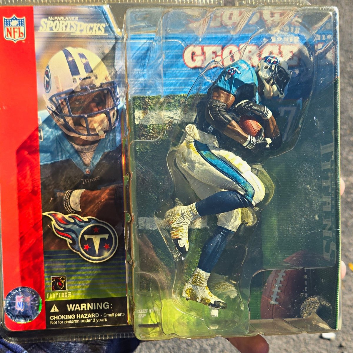 McFarlane Toys SportsPicks NFL Serie 1 Figura Eddie George + Supporto