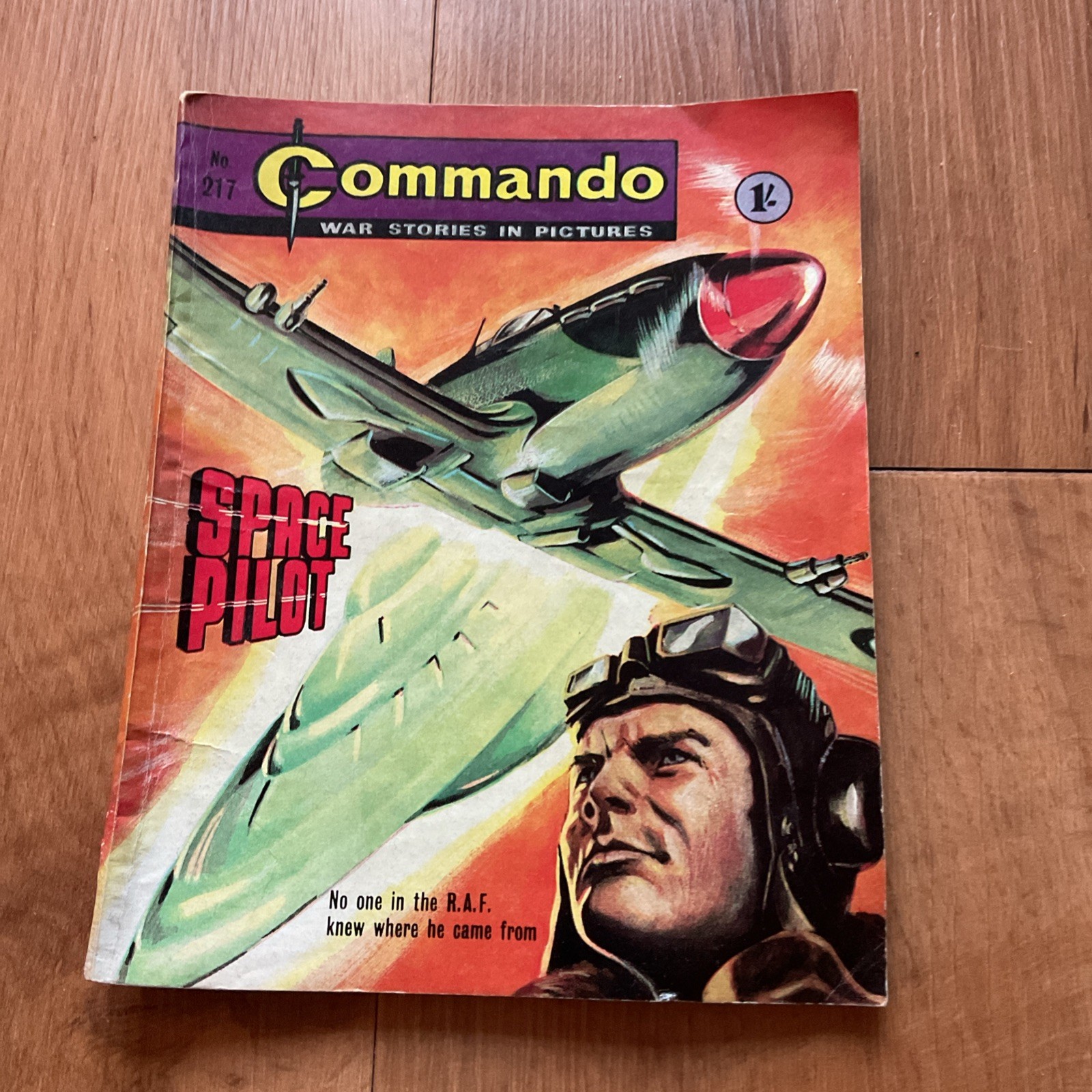 COMMANDO comic - war stories in pictures no 217. SPACE PILOT