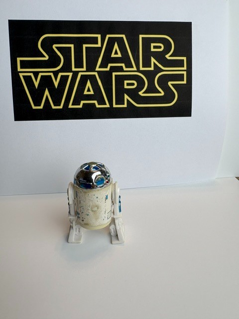 Vintage 1977 Star Wars R2-D2 Hong Kong - Clicks - Chrome Top