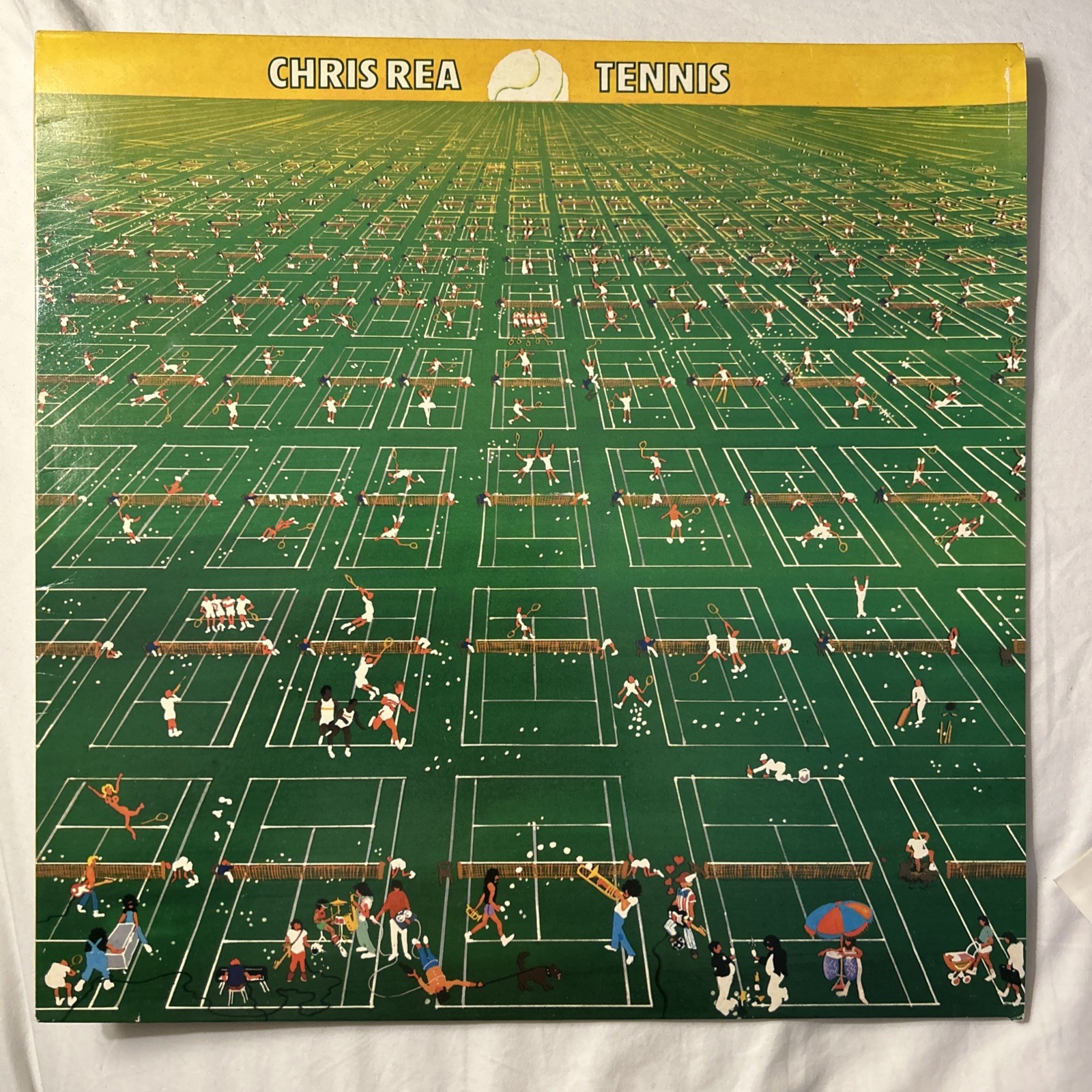 Chris Rea - Tennis LP EX+ Vinyl Magnet UK LP A3/B3 