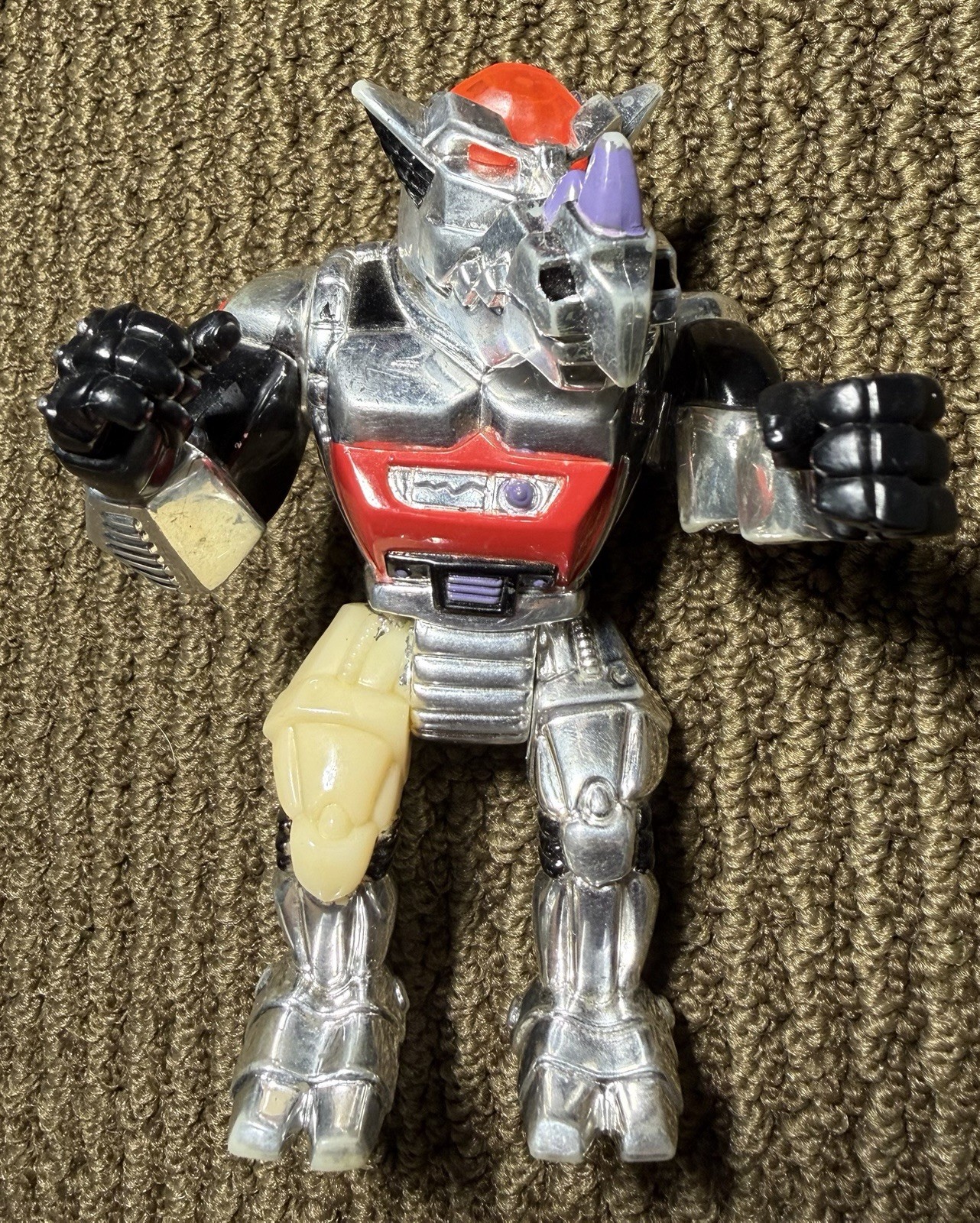 Robotic Rocksteady - TMNT - Teenage Mutant Ninja Turtles - Vintage Action Figure