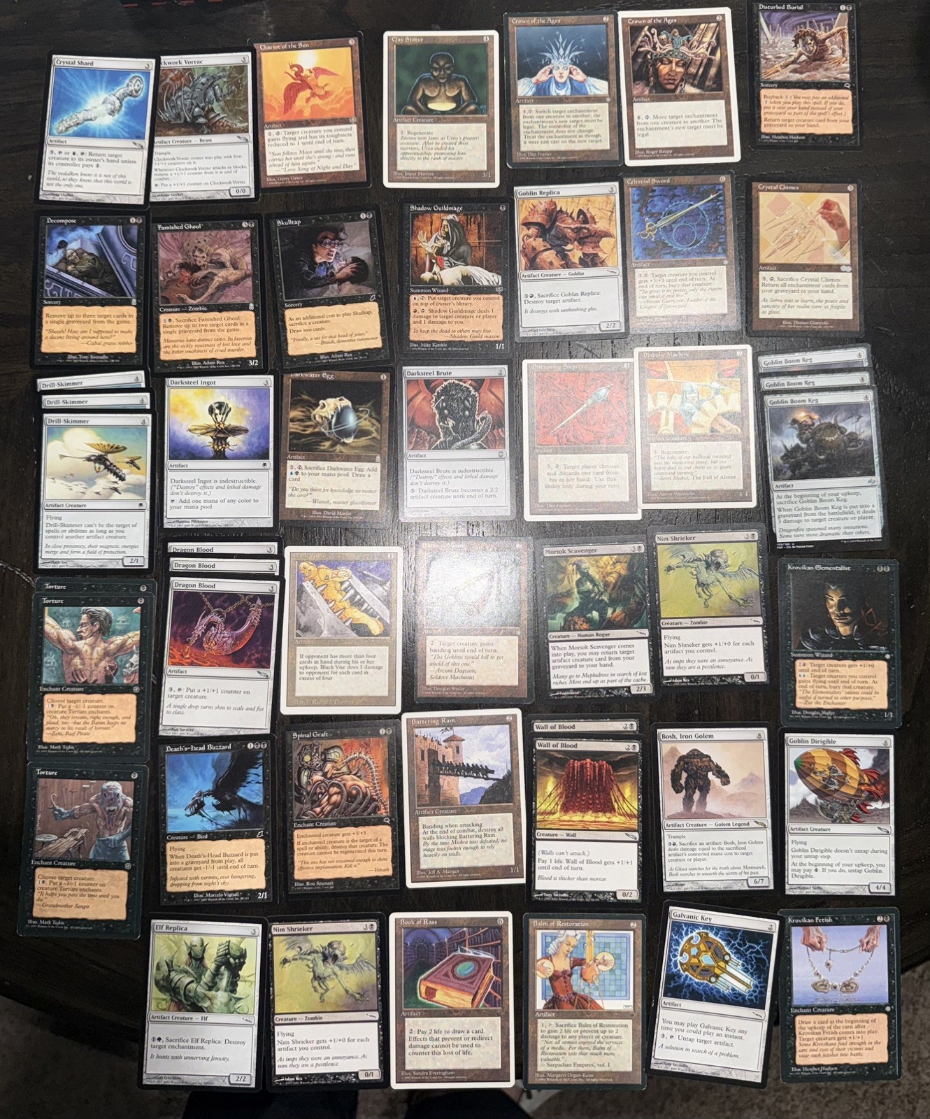 Lotto carte MTG collezione Magic The Gathering WOTC VINTAGE MTG