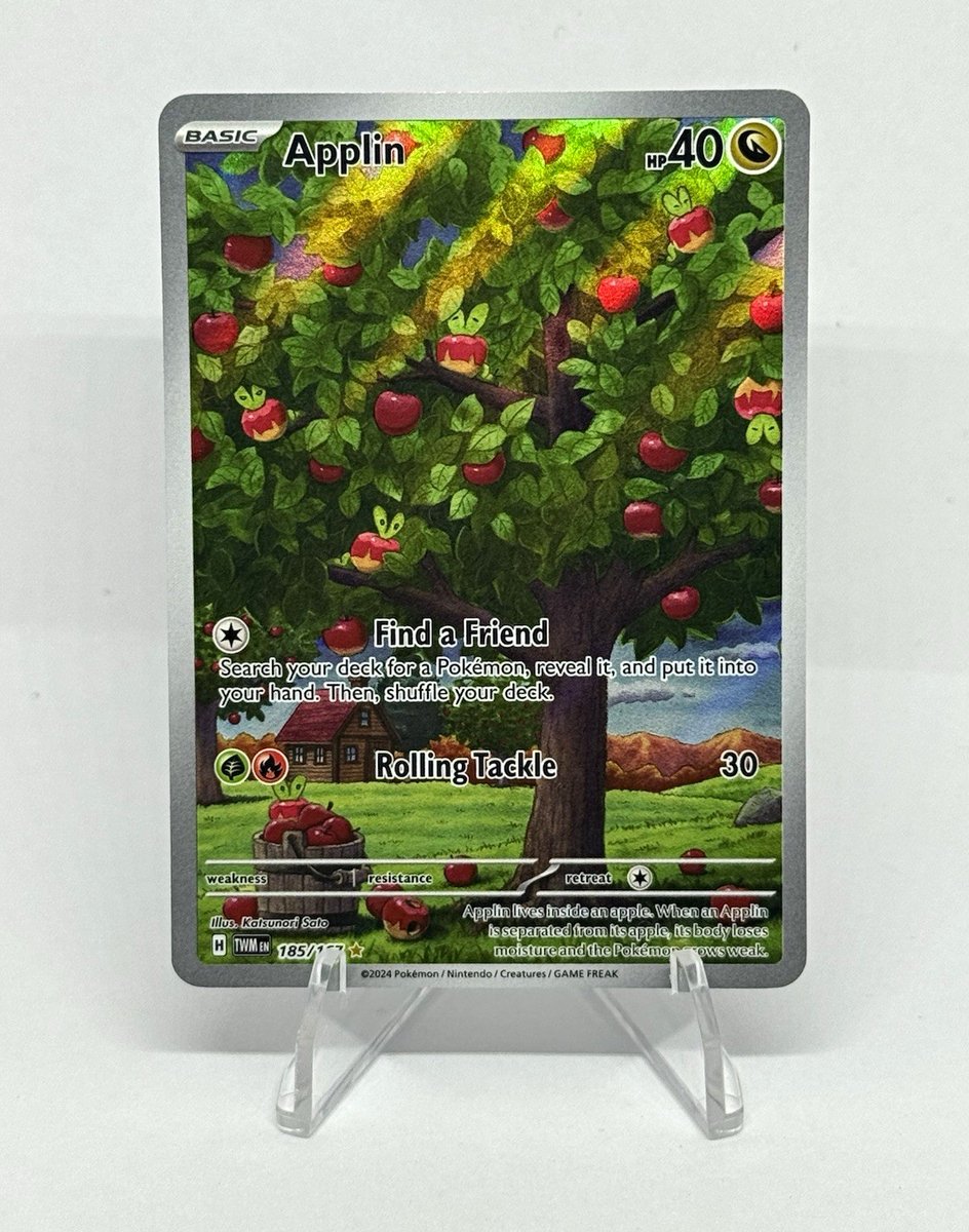 Applin Illustrazione Rara Holo 185/167 Maschera Crepuscolare EN 40 CV