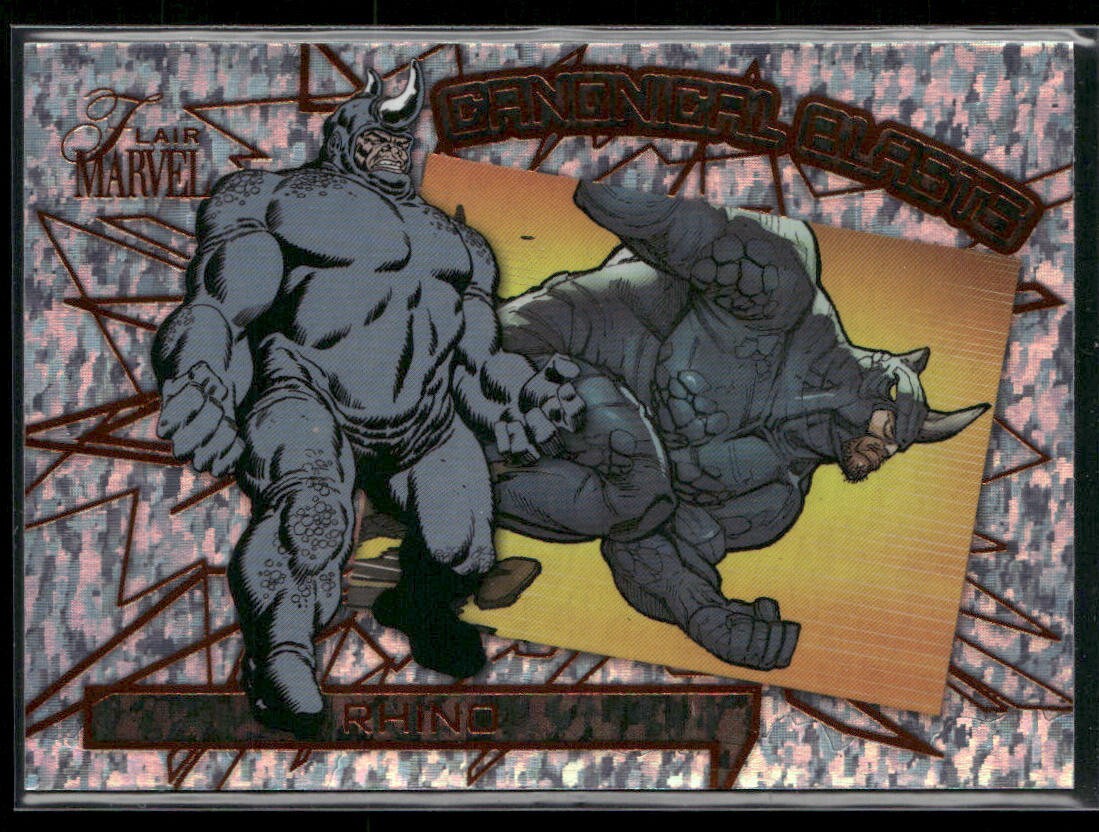 2023 Upper Deck Marvel Flair Canonical Blasts Spider-Man #CS14 - Rhino