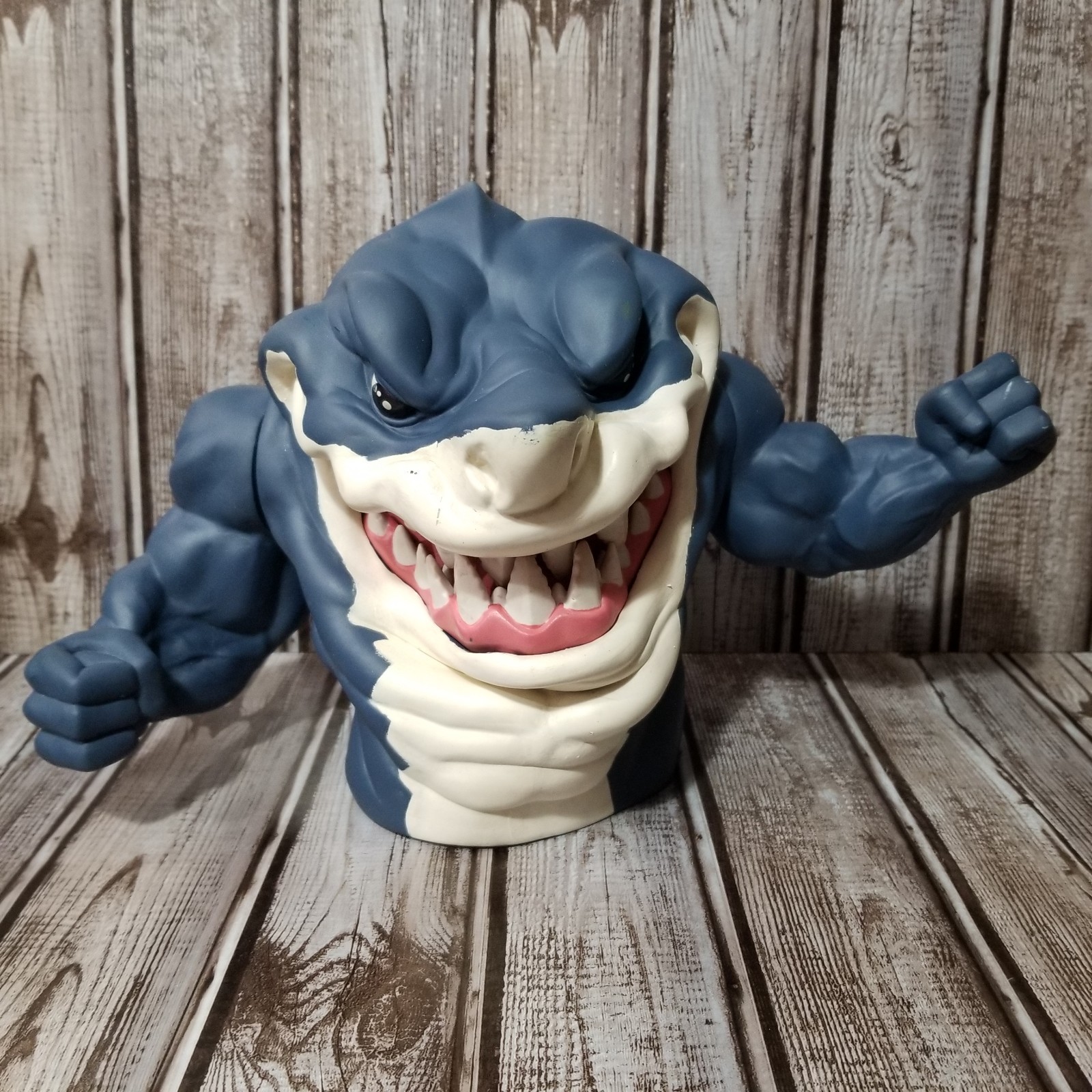 Vintage 1994 Street Sharks RIPSTER pupazzo a mano Street Wise Designs spedizione veloce!