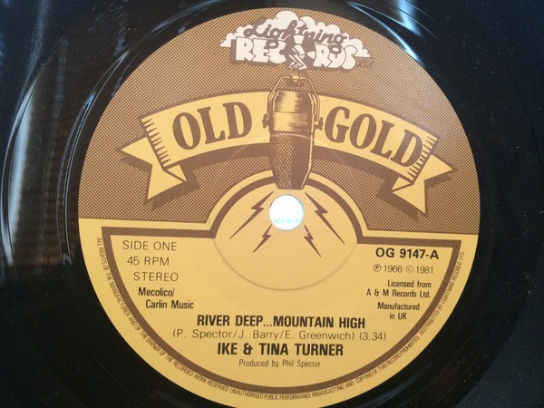 Ike  Tina Turner - River Deep - Mountain High - Used Vinyl Record 7 - G6244z