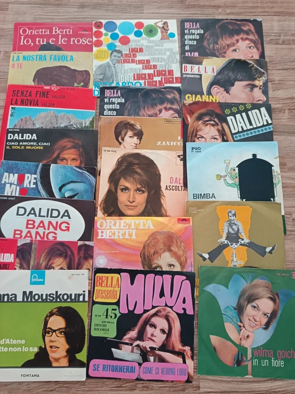 Venti vinili degli anni Sessanta