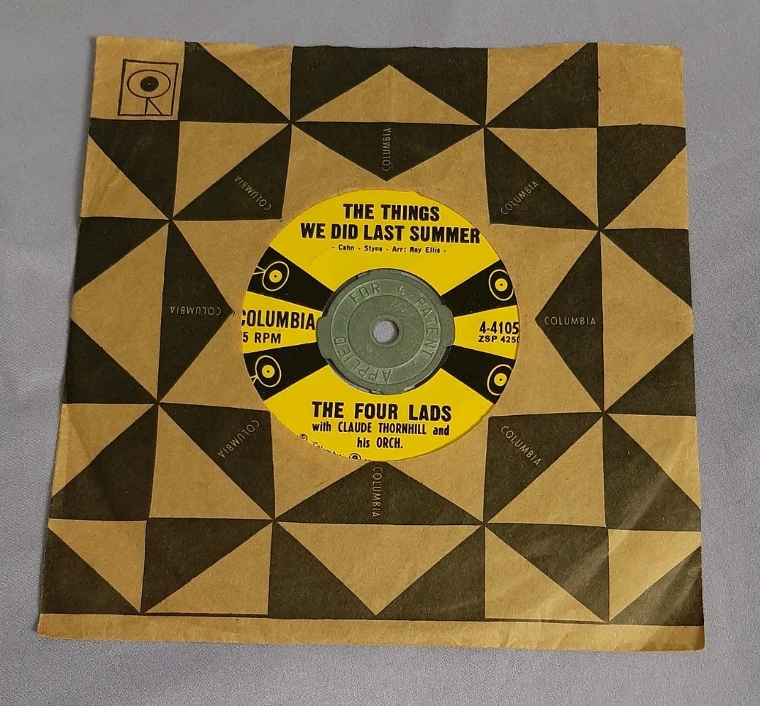 The Four Lads 45 Put A Light In The Window / The Things We Did Last Summer