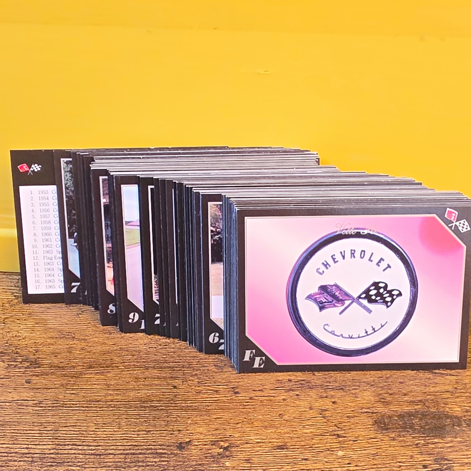 1991 Collect-A-Card Vette Set Complete 100 Card Set Chevrolet Corvette 