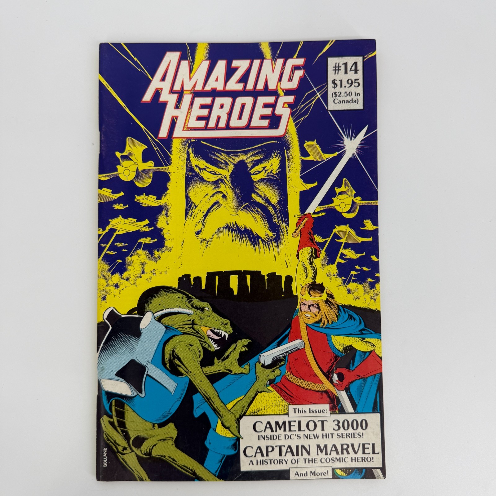 Amazing Heroes #14 agosto 1982 DC Camelot 3000 Captain Marvel Fantagraphics Vintage
