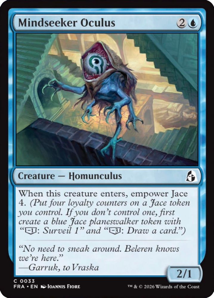 2026 Magic: The Gathering FRA - Mindseeker Oculus (#33, Foil, Common, Near Mint)