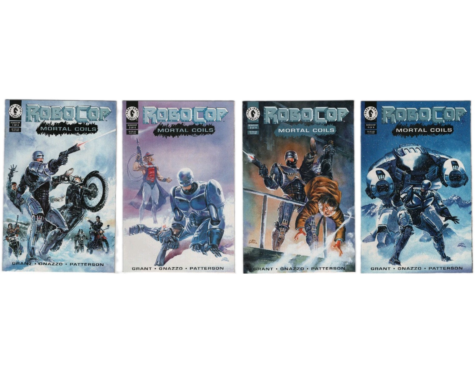 Robocop Mortal Coils #1 2 3 4 set completo serie Run Dark Horse Comics 1993