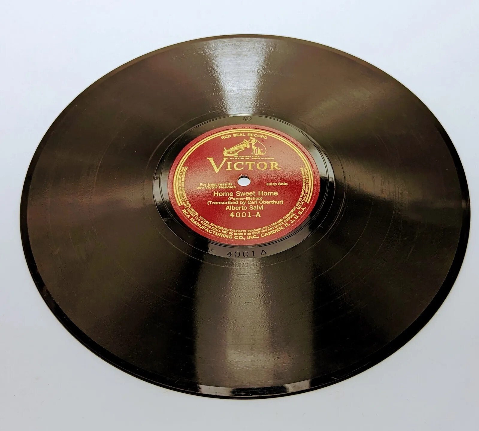 Alberto Salvi – Home Sweet Home / Old Folks at Home Victor Red Seal 4001