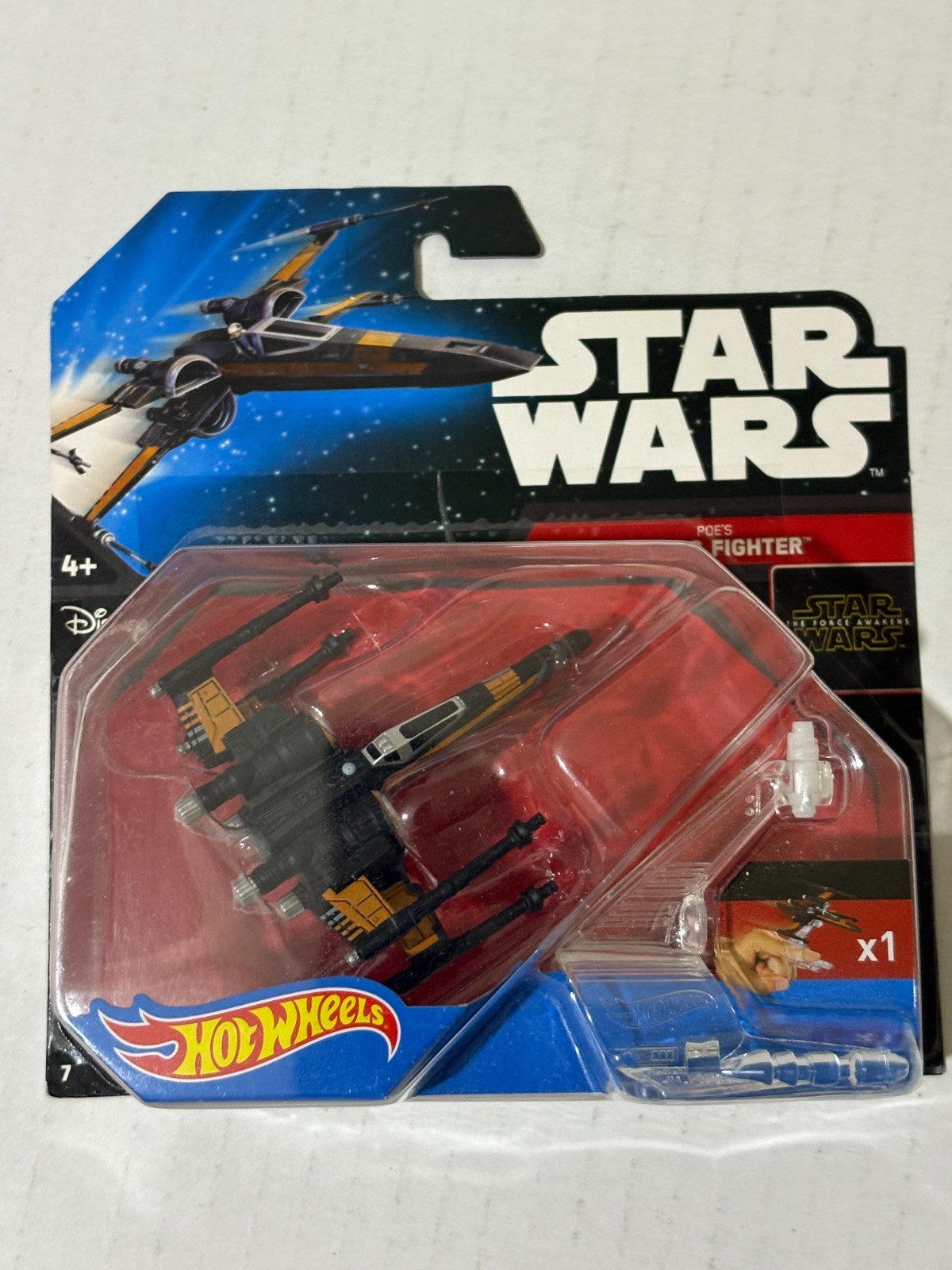Poe's X-Wing Fighter Action Figure Hot Wheels 2014