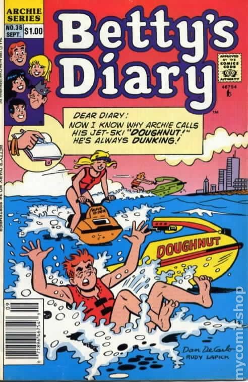 Diario di Betty #36 VG 4.0 1990 Immagine Stock Basso Grado