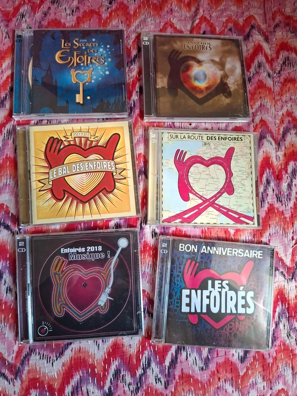 Lot de 6 cd Les Enfoirés