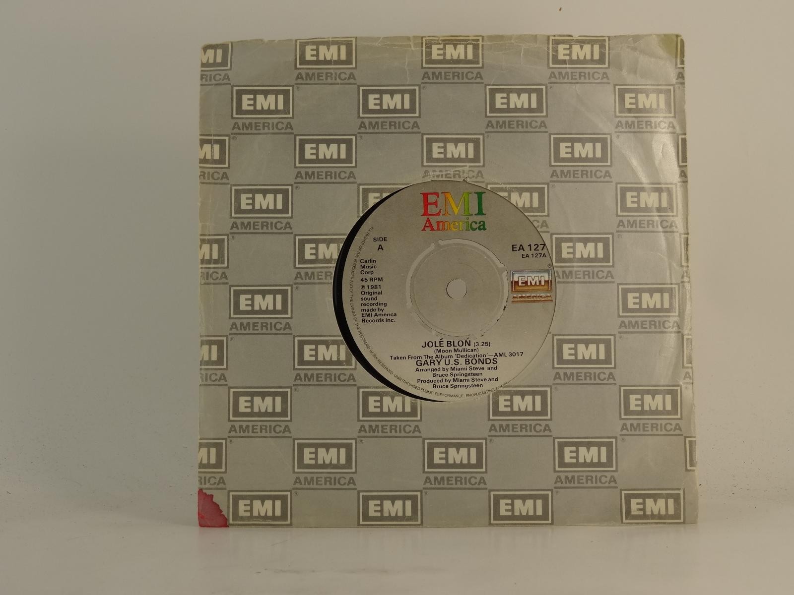 GARY U.S BONDS JOLE BLON (78) 2 Track 7" Single plus Company Sleeve EMI