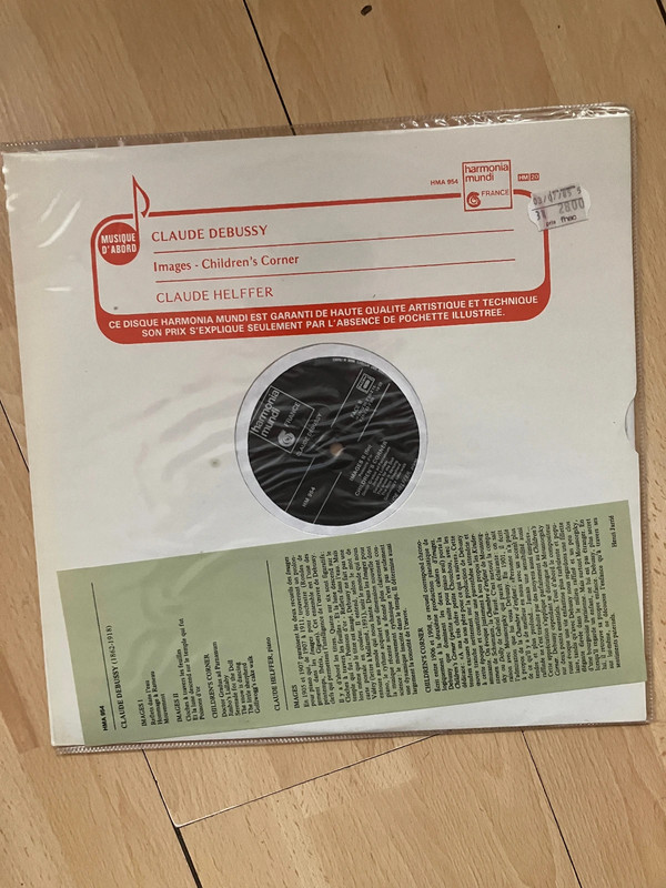 Disque vinyle Claude Debussy