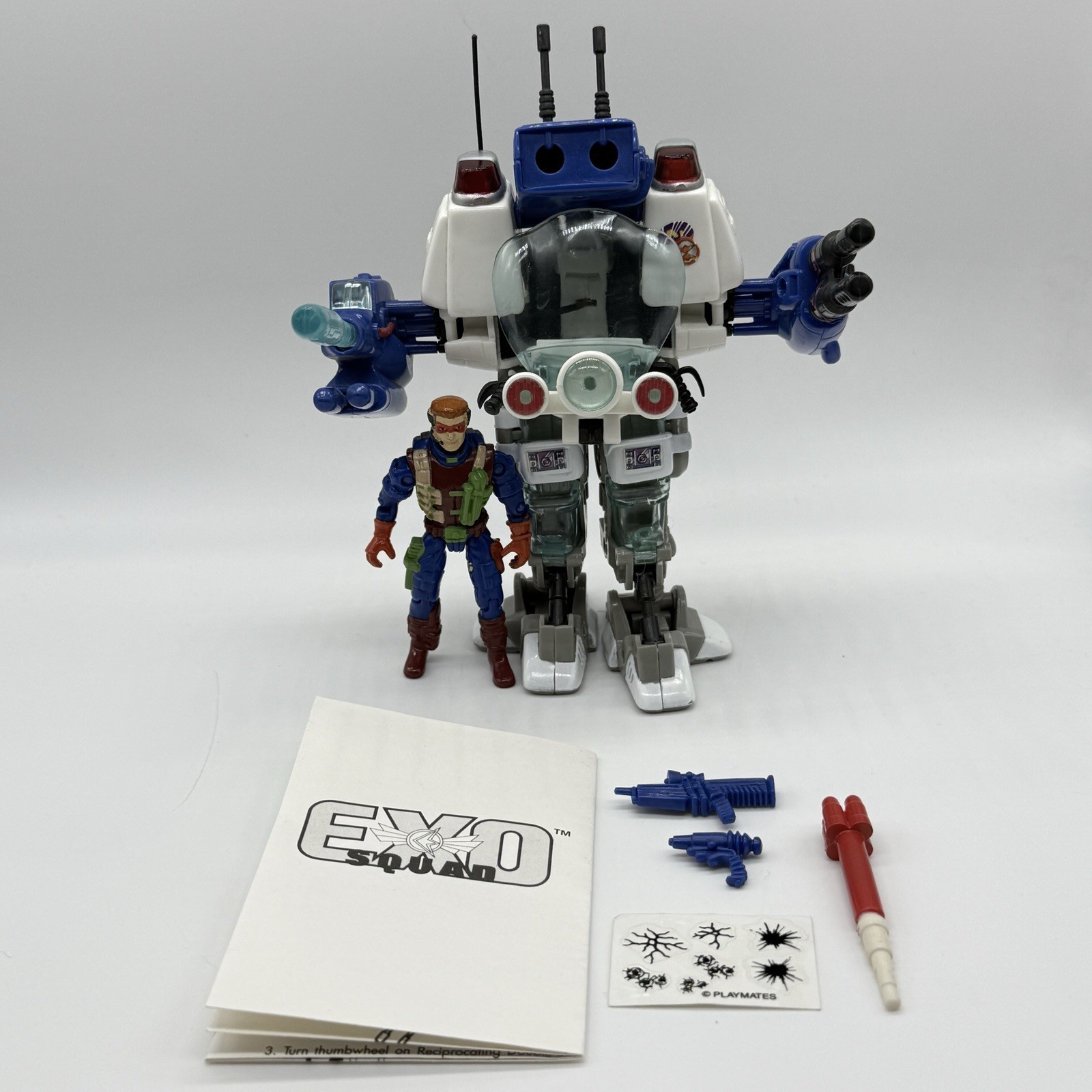 Figurina ExoSquad Police Enforcer Exoframe & Sean Napier 1994 compagni di gioco