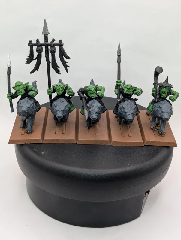Goblin wolf rider mob warhammer