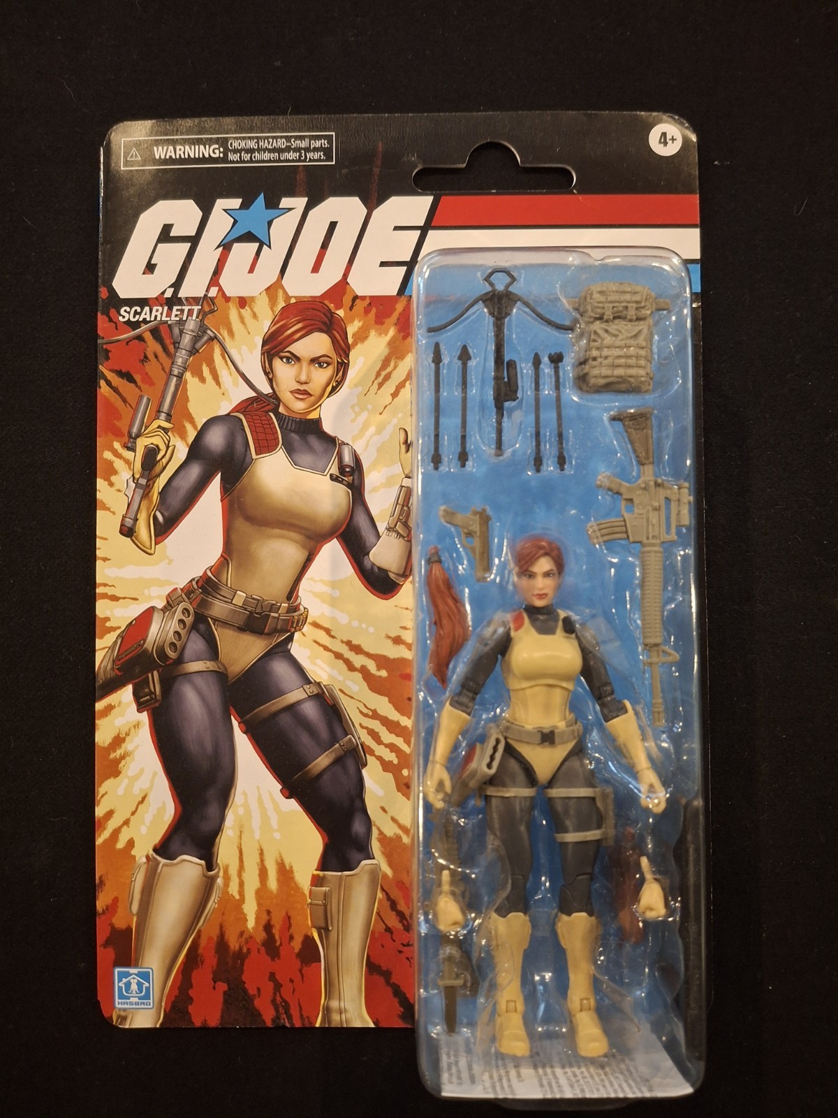 GI Joe Classified Retro Cardback Scarlett MOC Hasbro 6"