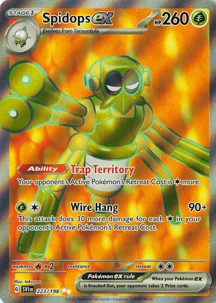 Pokemon - Spidops ex - 223/198 - Holo - SV01: Scarlet & Violet Base Set