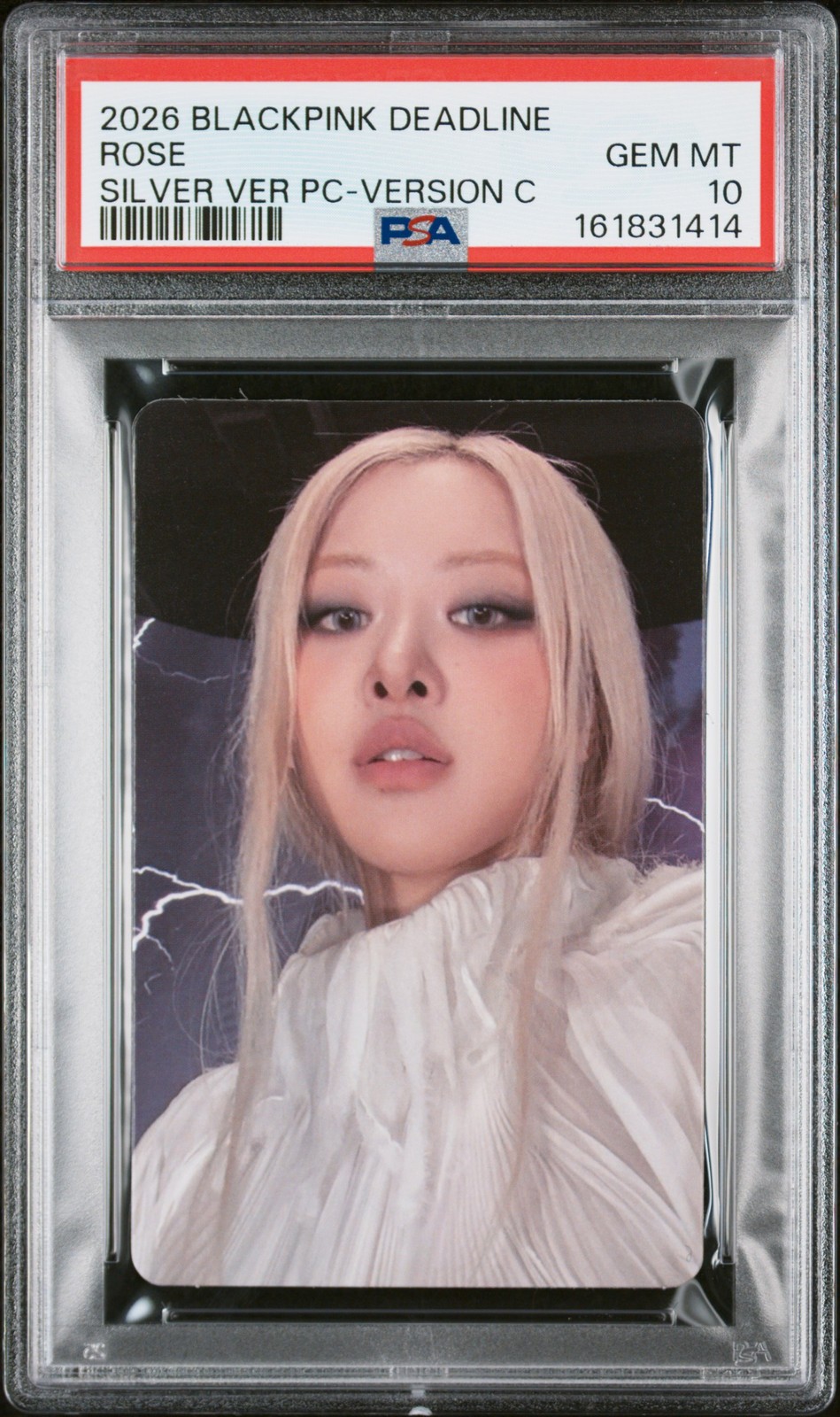2026 ROSA NERO 3° MINI ALBUM SCADENZA VERSIONE ARGENTO FOTOCARTOLINE ROSE PSA 10