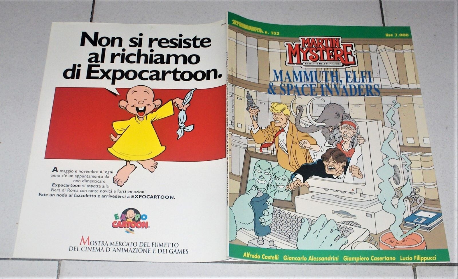 MARTIN MYSTERE Mammuth elfi & Space Invaders - L'Eternauta 152 del 1995
