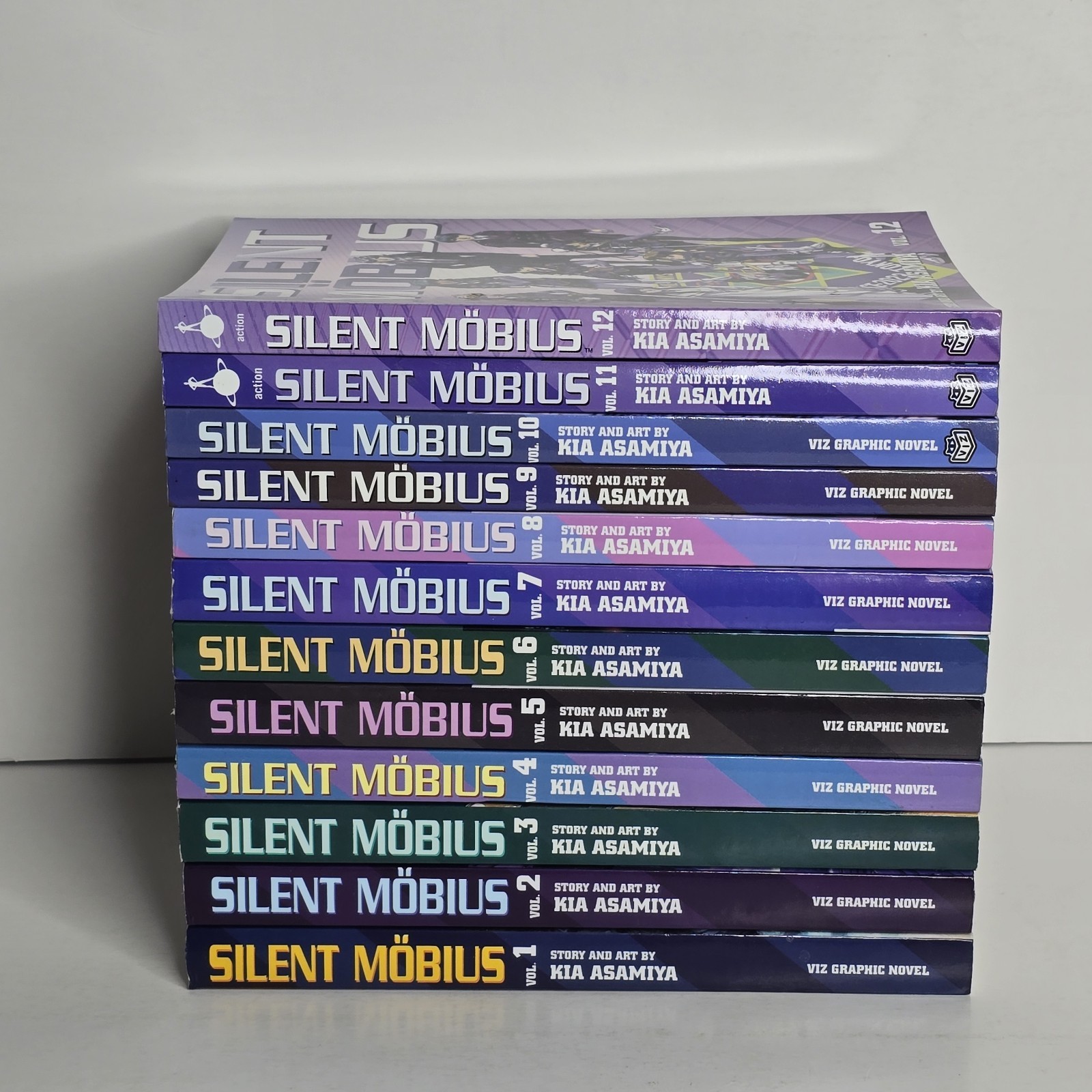 Silent Mobius Vol 1-12 Manga Inglese Viz Media per lo più prime stampe