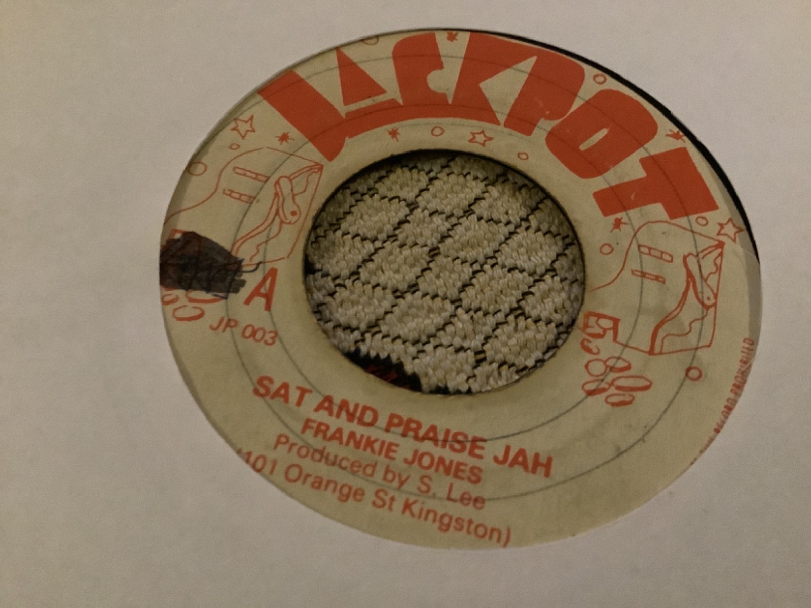 Frankie Jones , Sat And Praise Jah  , 7”Jackpot.